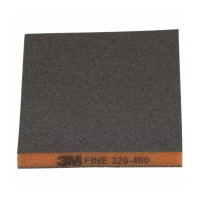 3M 23809 oboustranná brousicí houba FINE 124 mm x 98 mm oranžová