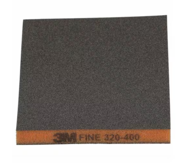 3M 23809 oboustranná brousicí houba FINE 124 mm x 98 mm oranžová