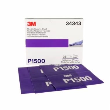3M 34343 arch brusný flexibilní 141x173mm P1500