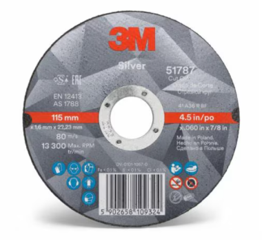 3M 71004901 řezací kotouč T41 plochý 125 x 1 x 22 mm