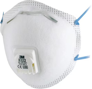 3M 8322 filtrační polomaska FFP2, ventilek