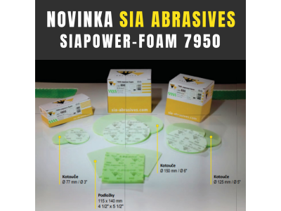 Novinka pro suché broušení: Flexibilní pěnové brusivo 7950 siapo