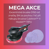 MEGA AKCE!!!!  Excentrická bruska 3M D150 za pouhou 1 Kč