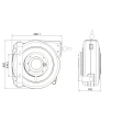 Inaircom N70009424 Samonavíjecí prodlužovací kabel 15m- CR 3 x 1,5 mm 230V