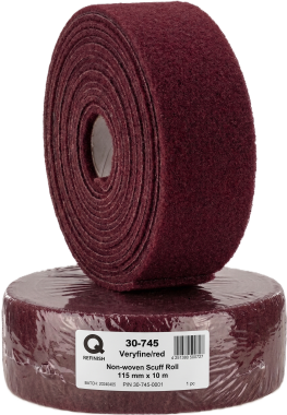 Q Refinish brusná rohož v roli červená 115 mm × 10 m
