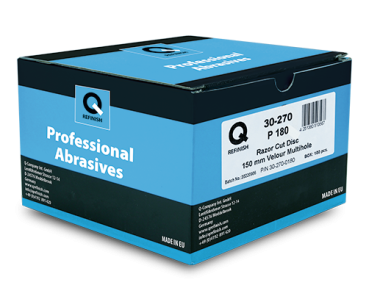QR-30-270 Razor Cut 150 mm Velcro 75-děr P180 brusný kotouč