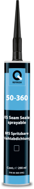 QR-50-360-2902 MS stříkací těsnící hmota černá 290 ml