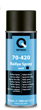 QR-70-420-0401 rallye spray černý mat 400 ml