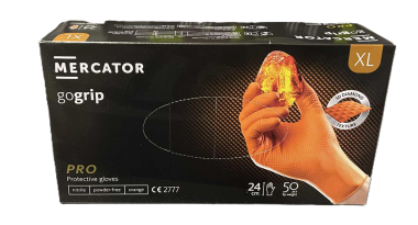 rukavice nitrilové Gogrip oranžové XL 50ks