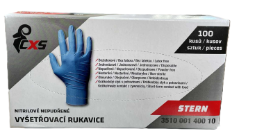 rukavice nitrilové Stern jednorázové XL 100 ks