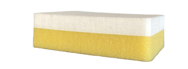 SIA OS-0155.0000.1 aplikační houba žlutobílá 12 x 8 x 3,5 cm